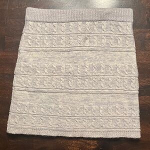 Cable Knit Sweater Skirt